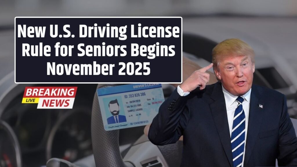 New U.S. Driving License Rule for Seniors
